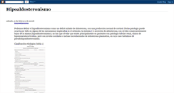 Desktop Screenshot of hipoaldosteronismo.blogspot.com