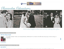 Tablet Screenshot of katieandcraigalexander.blogspot.com