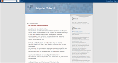Desktop Screenshot of it-recht.blogspot.com