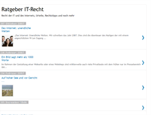 Tablet Screenshot of it-recht.blogspot.com