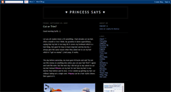 Desktop Screenshot of causemyprincesssaidso.blogspot.com