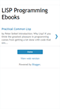 Mobile Screenshot of lispebooks.blogspot.com
