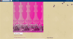 Desktop Screenshot of chessgmproject.blogspot.com