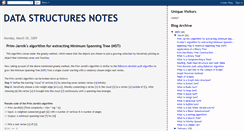 Desktop Screenshot of datastructuresnotes.blogspot.com