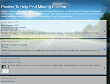 Tablet Screenshot of children-missing.blogspot.com
