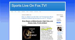 Desktop Screenshot of fox-sports-uktv.blogspot.com