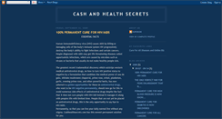 Desktop Screenshot of cashhealthsecrets.blogspot.com