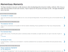 Tablet Screenshot of momentous-mba-moments.blogspot.com