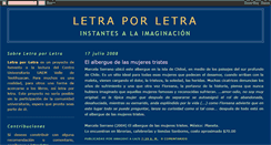 Desktop Screenshot of letra-x-letra.blogspot.com