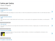 Tablet Screenshot of letra-x-letra.blogspot.com