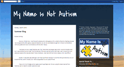 Desktop Screenshot of mynameisnotautism.blogspot.com