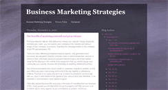 Desktop Screenshot of business-marketingstrategies.blogspot.com