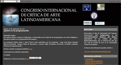 Desktop Screenshot of congresocriticaartelatinoamericana.blogspot.com