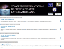 Tablet Screenshot of congresocriticaartelatinoamericana.blogspot.com