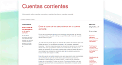 Desktop Screenshot of cuentas-corrientes.blogspot.com