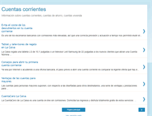 Tablet Screenshot of cuentas-corrientes.blogspot.com