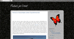 Desktop Screenshot of fluturipecreier.blogspot.com