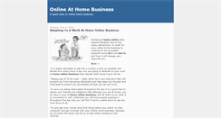Desktop Screenshot of online-at-home-business.blogspot.com