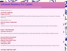 Tablet Screenshot of infomasibeasiswagratis.blogspot.com