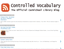 Tablet Screenshot of carmichaellibrary.blogspot.com