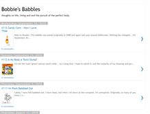 Tablet Screenshot of bobbiesbabbles.blogspot.com