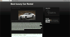 Desktop Screenshot of bestluxurycarrental.blogspot.com