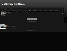 Tablet Screenshot of bestluxurycarrental.blogspot.com