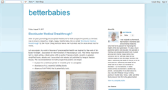 Desktop Screenshot of betterbabies.blogspot.com