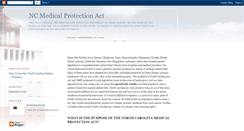 Desktop Screenshot of ncmedicalprotectionact.blogspot.com