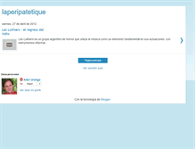 Tablet Screenshot of laperipatetique.blogspot.com
