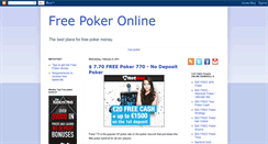 Desktop Screenshot of free-poker-online.blogspot.com