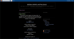 Desktop Screenshot of debajodelasfaldas.blogspot.com