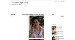Desktop Screenshot of fotoorangcantik.blogspot.com
