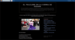 Desktop Screenshot of folcloresierradesegura.blogspot.com