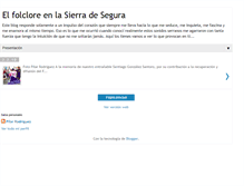 Tablet Screenshot of folcloresierradesegura.blogspot.com