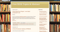Desktop Screenshot of ieeetopics.blogspot.com