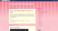 Desktop Screenshot of cocoamommalicious.blogspot.com