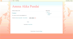 Desktop Screenshot of amma-akka-pundai.blogspot.com