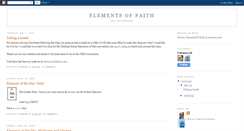 Desktop Screenshot of elements-of-faith.blogspot.com