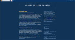 Desktop Screenshot of honorscollegecouncil.blogspot.com
