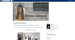 Desktop Screenshot of lets-buy-happiness.blogspot.com