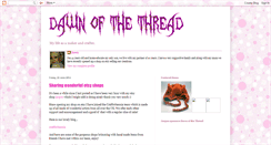 Desktop Screenshot of dawn-of-the-thread.blogspot.com