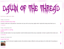 Tablet Screenshot of dawn-of-the-thread.blogspot.com