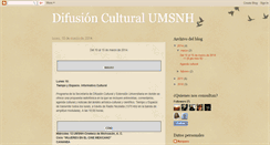 Desktop Screenshot of difusionculturalumsnh.blogspot.com