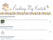 Tablet Screenshot of findingmyknitch.blogspot.com