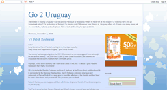 Desktop Screenshot of go2uruguay.blogspot.com