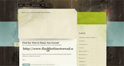 Desktop Screenshot of findthetimetoread.blogspot.com