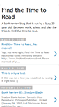Mobile Screenshot of findthetimetoread.blogspot.com