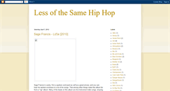 Desktop Screenshot of lessofthesamehiphop.blogspot.com