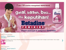 Tablet Screenshot of betadinefemininehygiene.blogspot.com